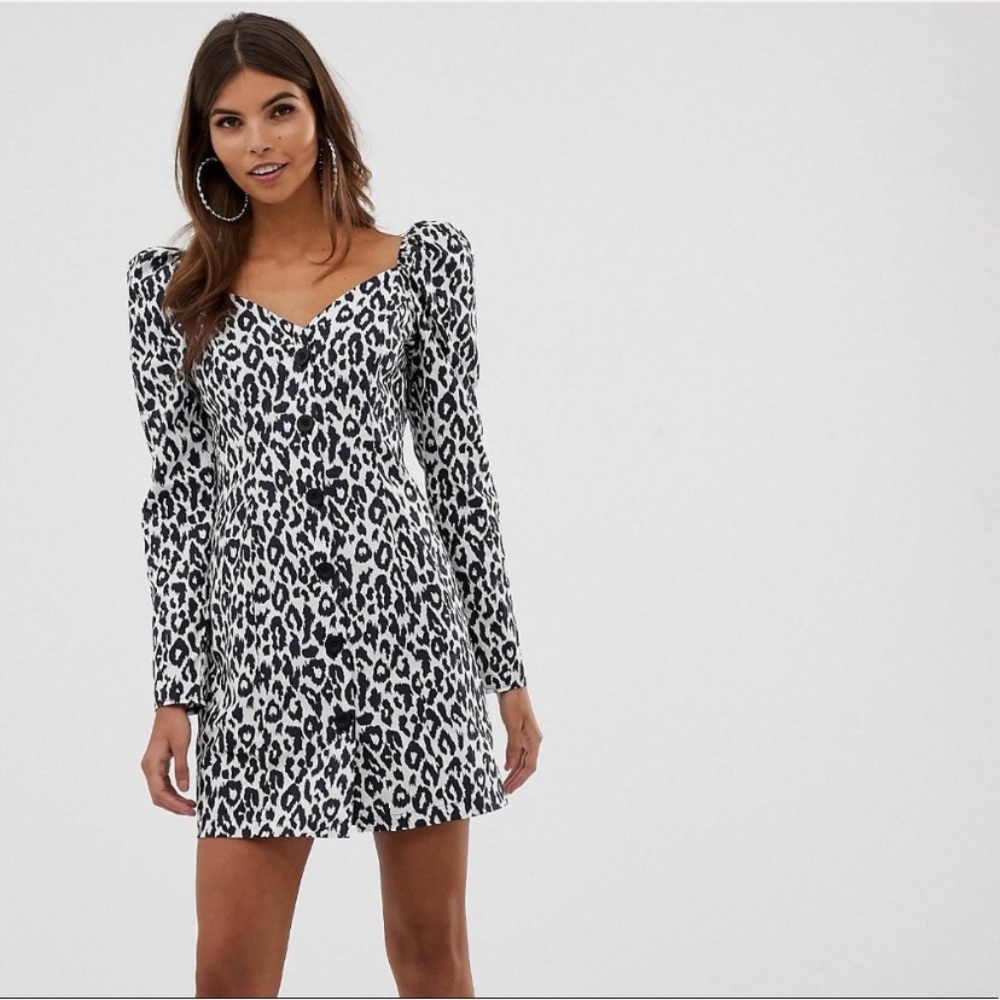 Asos Leopard Mini Dress